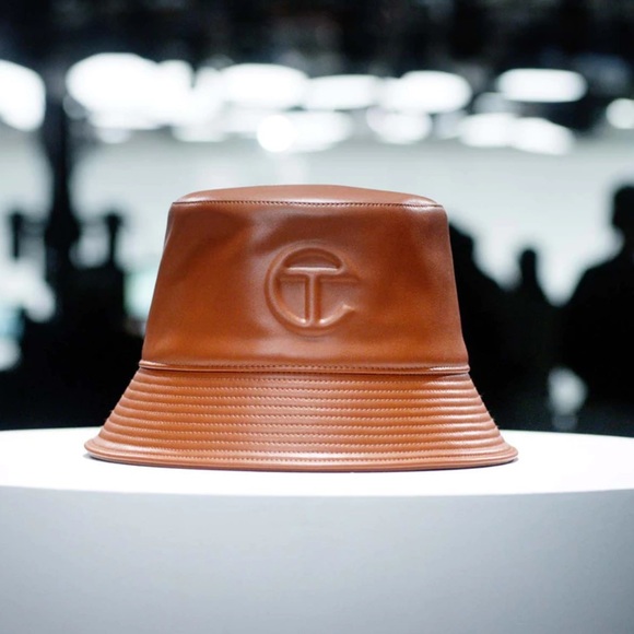 Telfar Accessories - TELFAR bucket hat in tan vegan leather. NWT